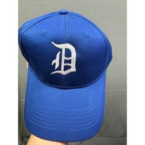 Vintage Detroit Tigers Trucker Snapback Hat Blue Youth